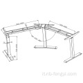 Stand da tavolo d'angolo ergonomico con telaio di sollevamento verticale